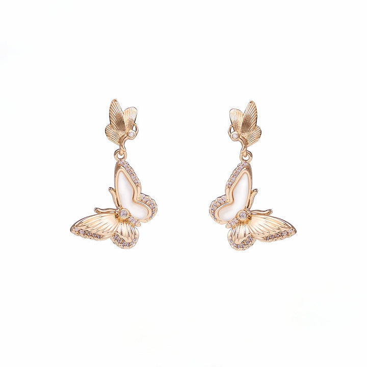 【SUMIYAKI】Golden Butterfly Earrings 01 pg907