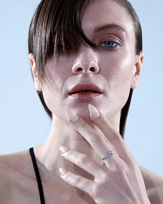 [BLACKHEAD]Ghost Kingdom Simple Snake Ring pg879