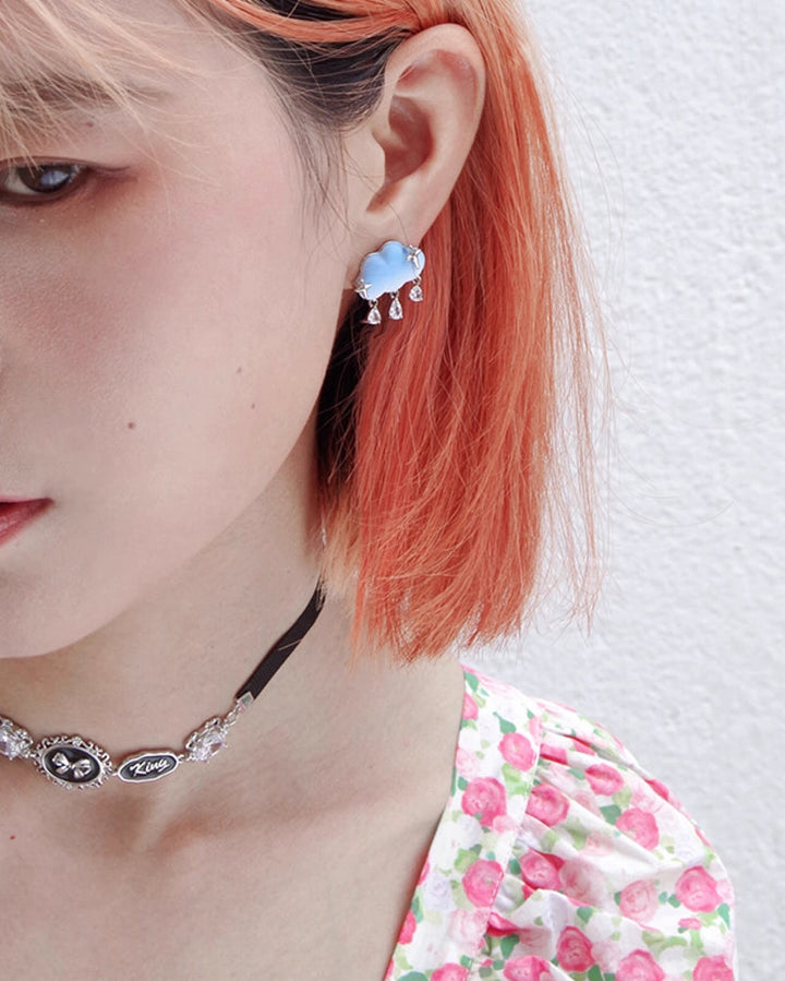 【Esak∞chi】Blue Cloud Earrings pg225