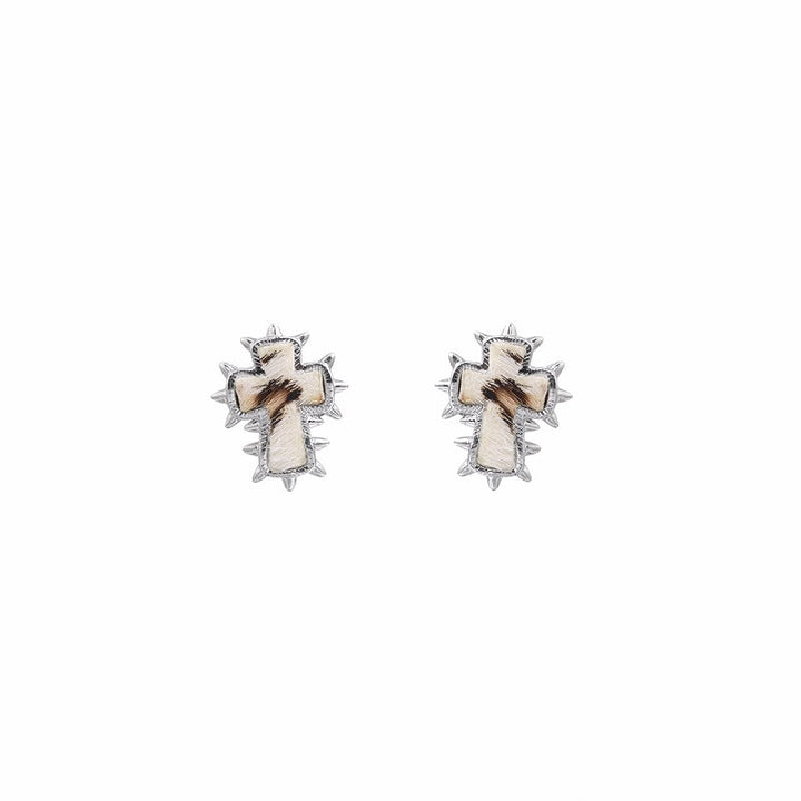 【SUMIYAKI】Cross Cactus Earrings pg477