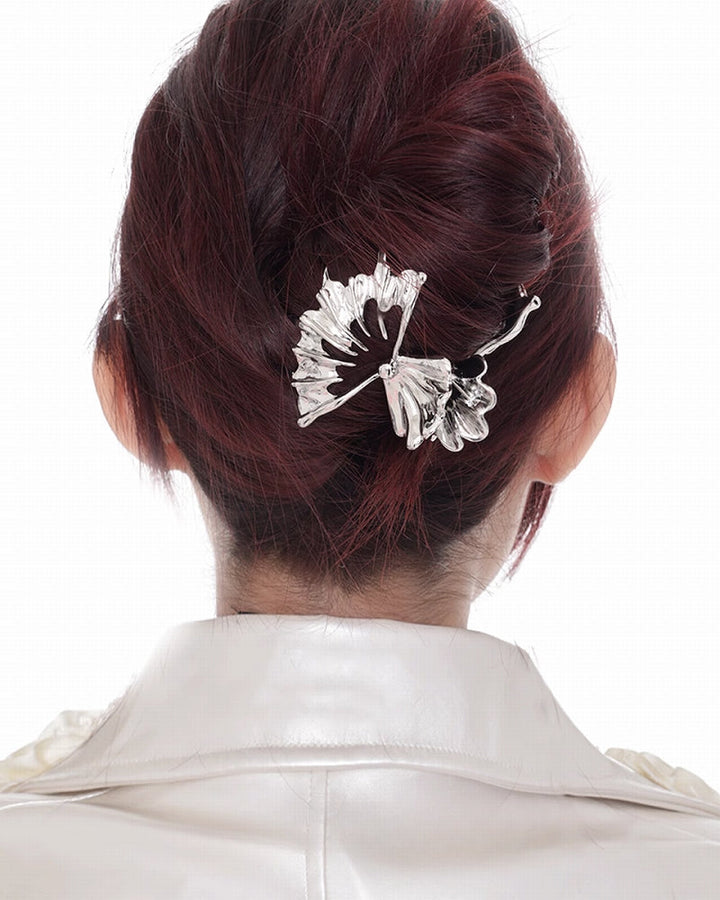 【SUMIYAKI】Teardrop Shape Fan Hollow Hair Clip pg1835