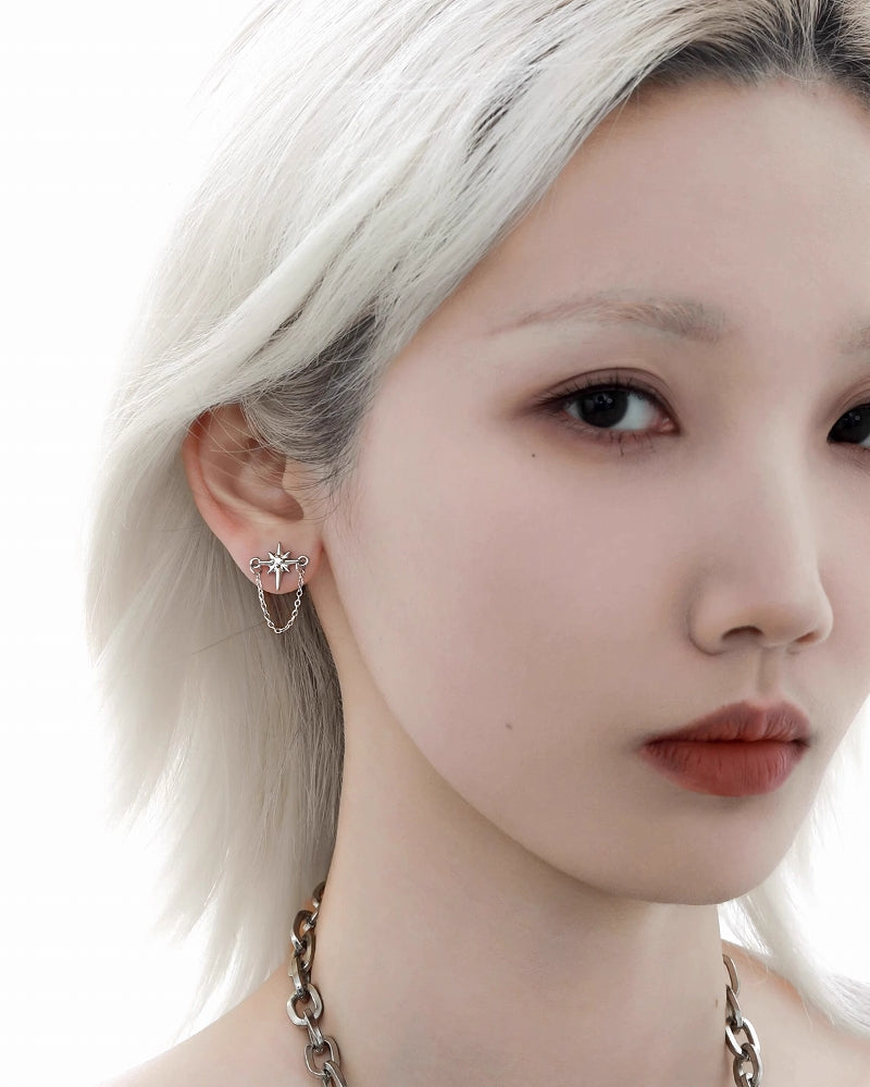 Light Domain Star Earrings 02