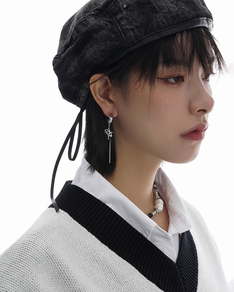 【SUMIYAKI】Astral Starburst Asymmetric Earrings pg67