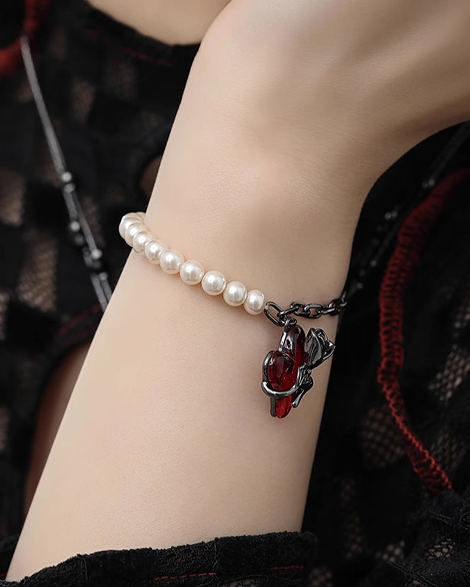 Red Love Rose Bracelet