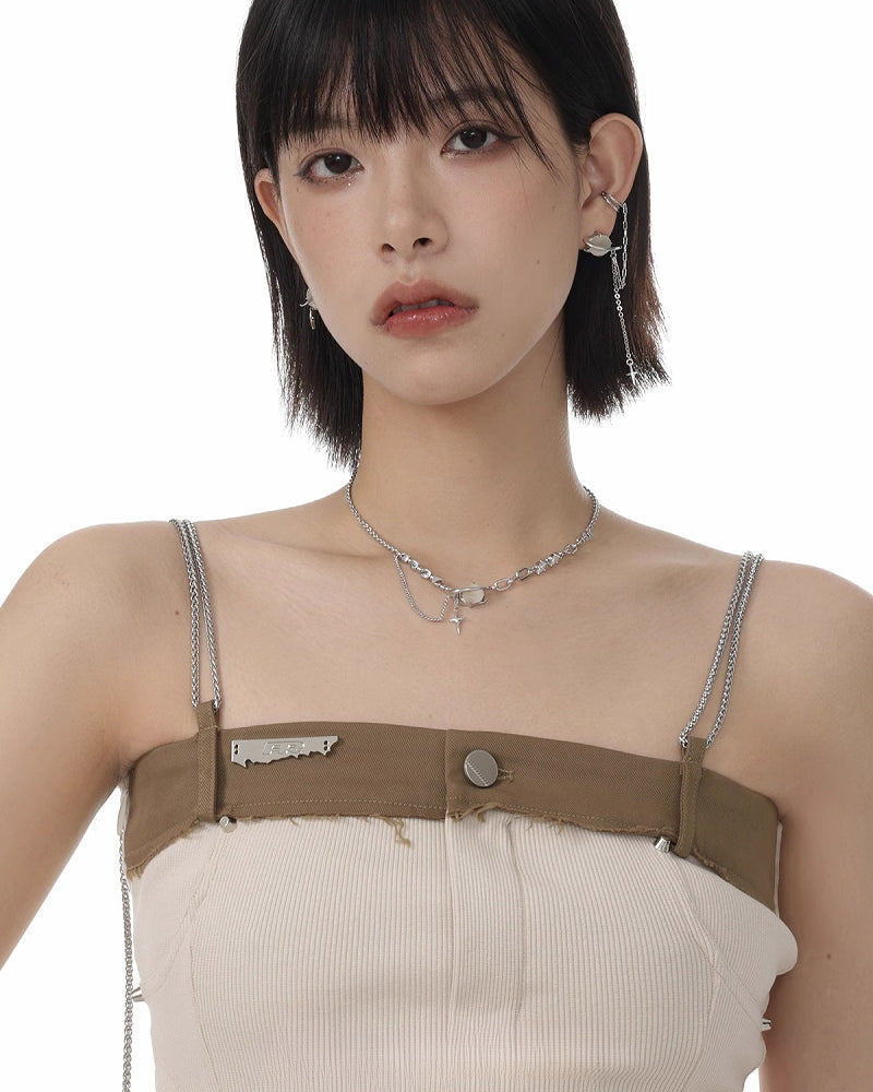 [SUMIYAKI] Starry Eyes Circle Necklace pg1773