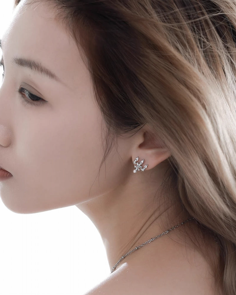 【1ST XULIE】Crystal Chandelier Earrings pg489