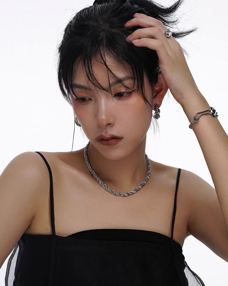 [SUMIYAKI] Snake Shape Winding Necklace pg1657