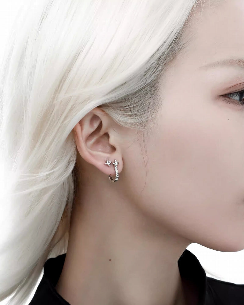 Four-Pointed Star Earrings