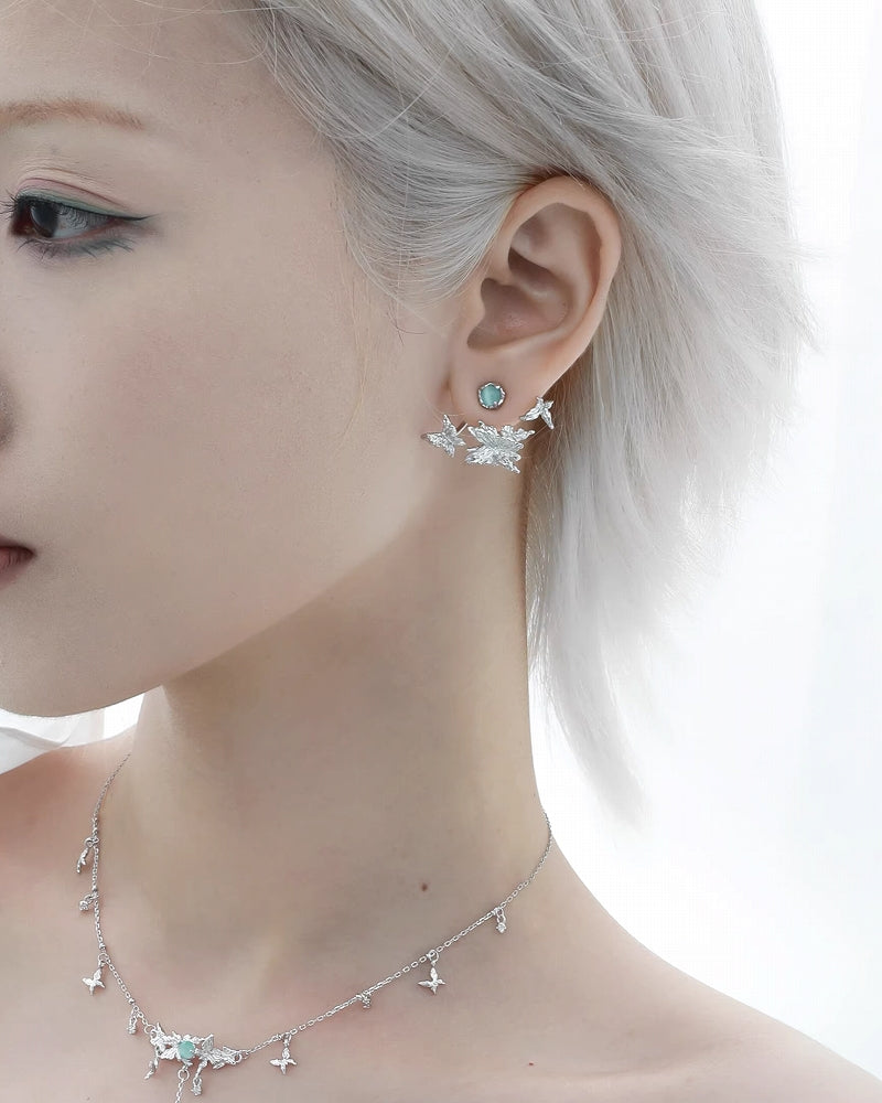 [1ST XULIE] Fog Butterfly Forest Earrings pg781