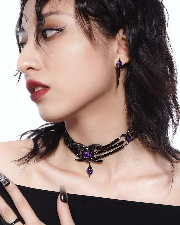 【OCTO VITA】Cosmic Scorpion Multi Layer Choker pg461