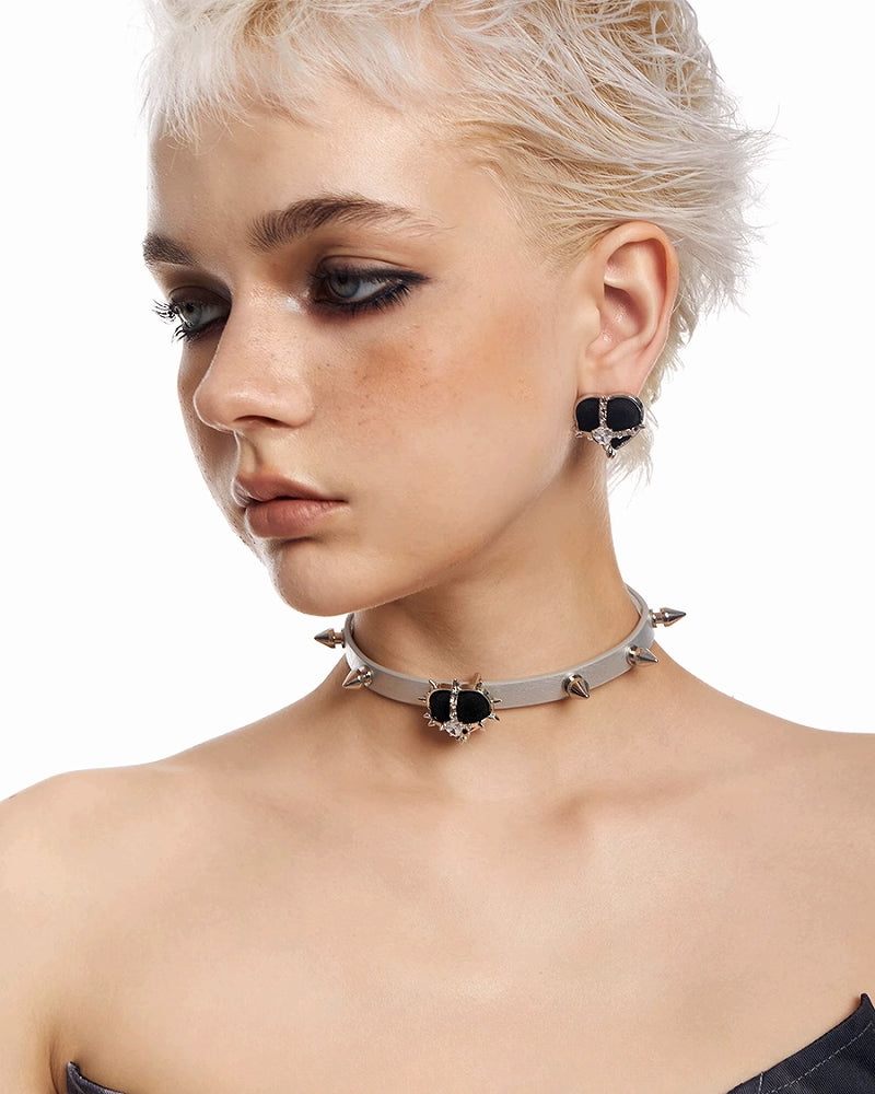 [OCTO VITA] Sweetheart Rock Love Rivet Choker pg1817