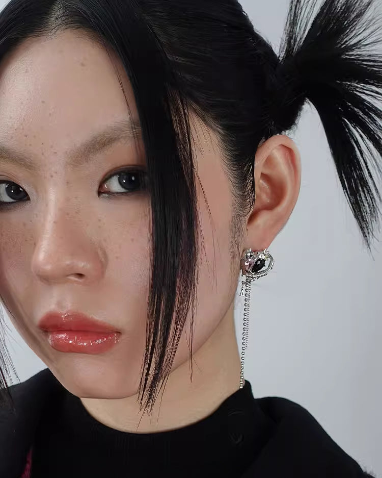 [OCTO VITA] Seal Heart Lock Love Cuff & Earrings pg1554