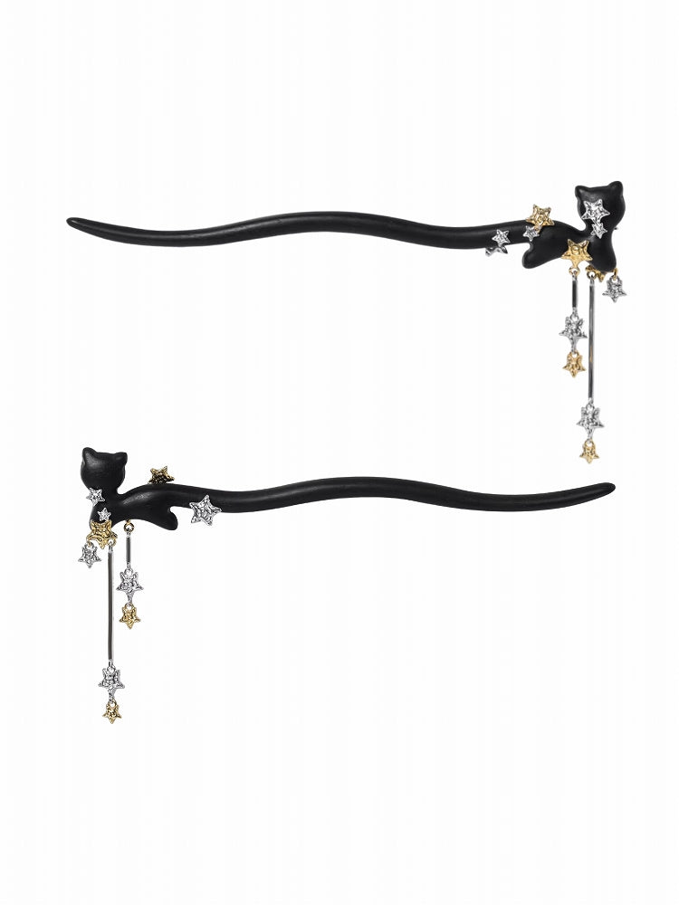 [1ST XULIE] Star Cat Tassel Hairpin pg1712