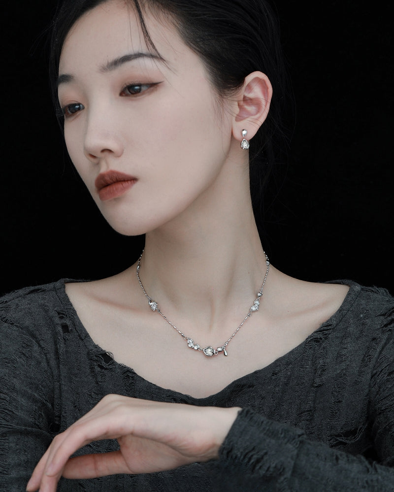 [1ST XULIE] Water Drop White Agate Earrings pg1985