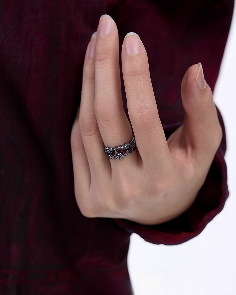 Galaxy Four-pointed Star Ring