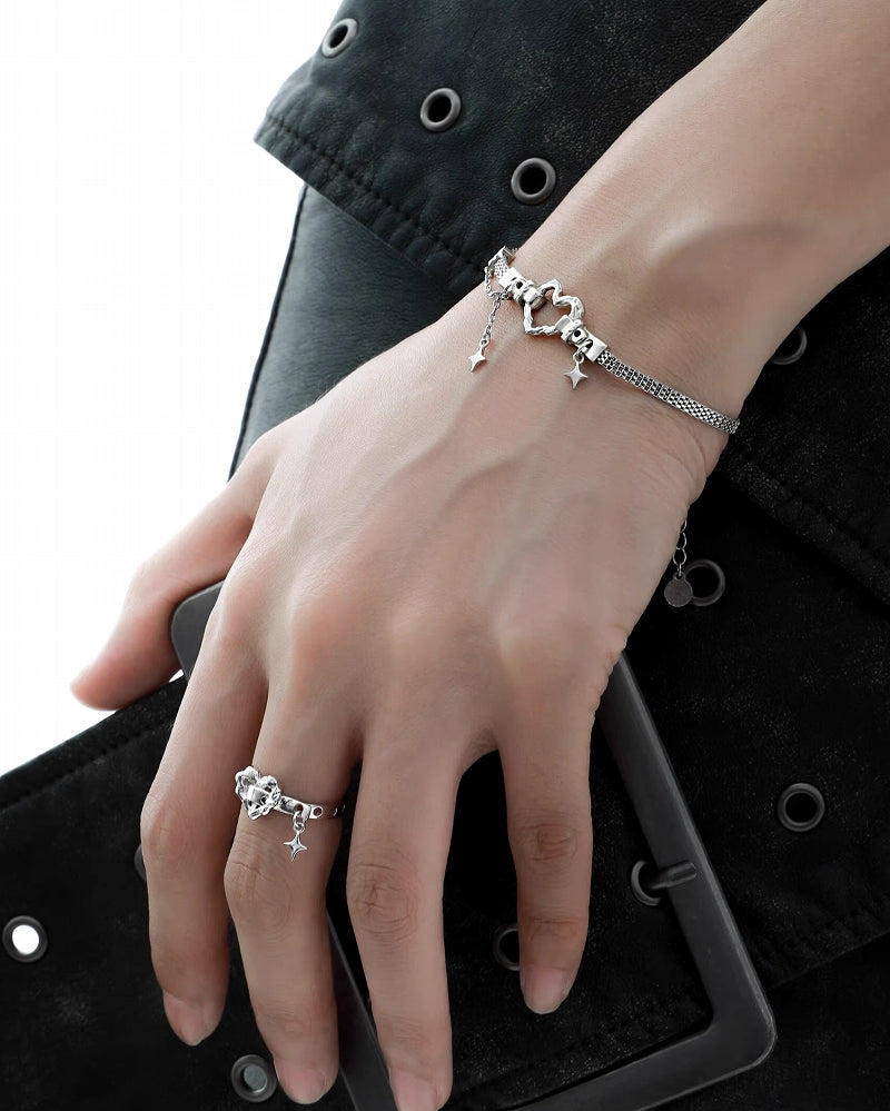 [1ST XULIE] Heart Star Ring pg977