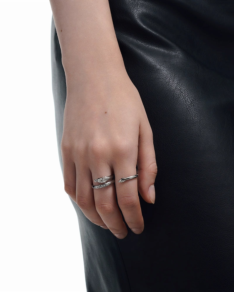 【BLACKHEAD】Dragon Tattoo Double Fingers Ring pg614