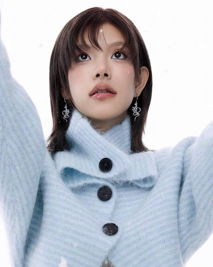 Snow Snake Earrings