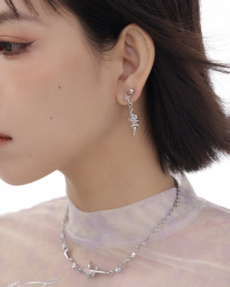 [SUMIYAKI] Star Twine Tree Earrings pg1765