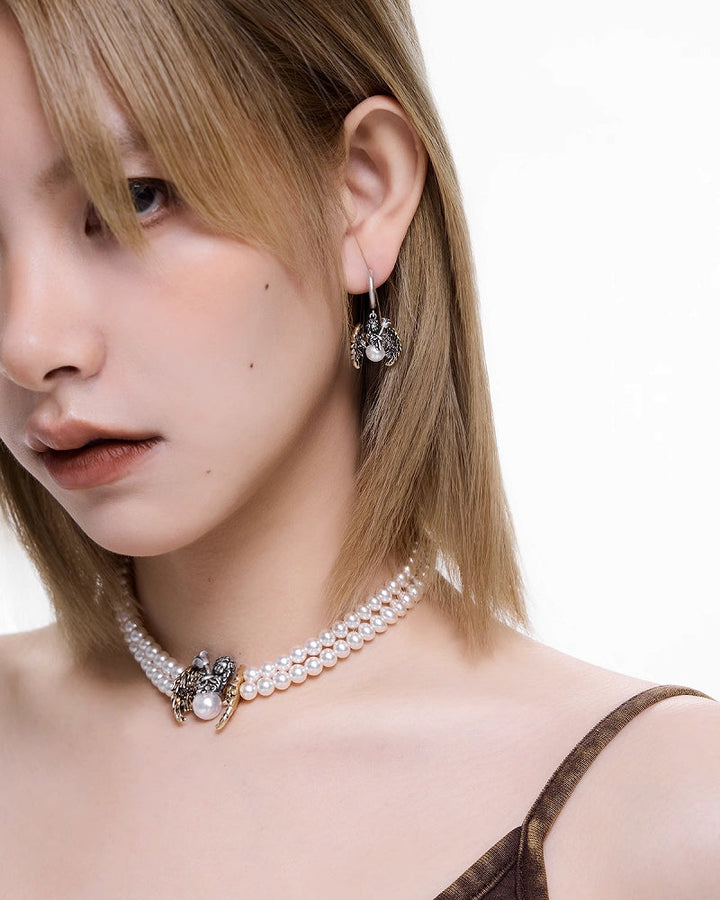 [SUMIYAKI] Angel Wings Pearl Choker pg46