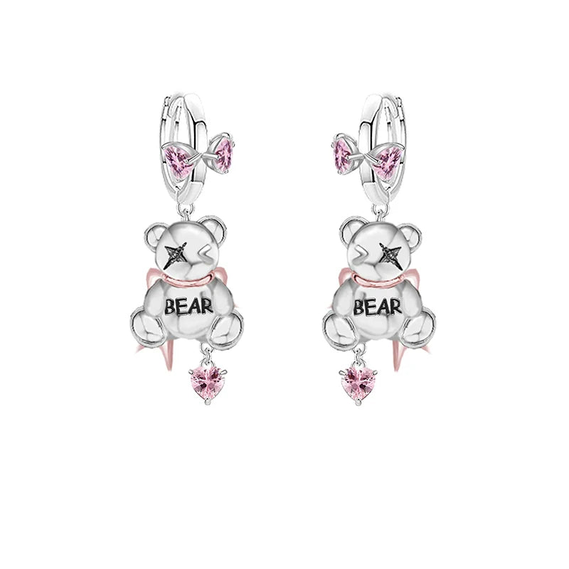 【MASW】Fairy Tale Apocalypse Bear Earrings pg719