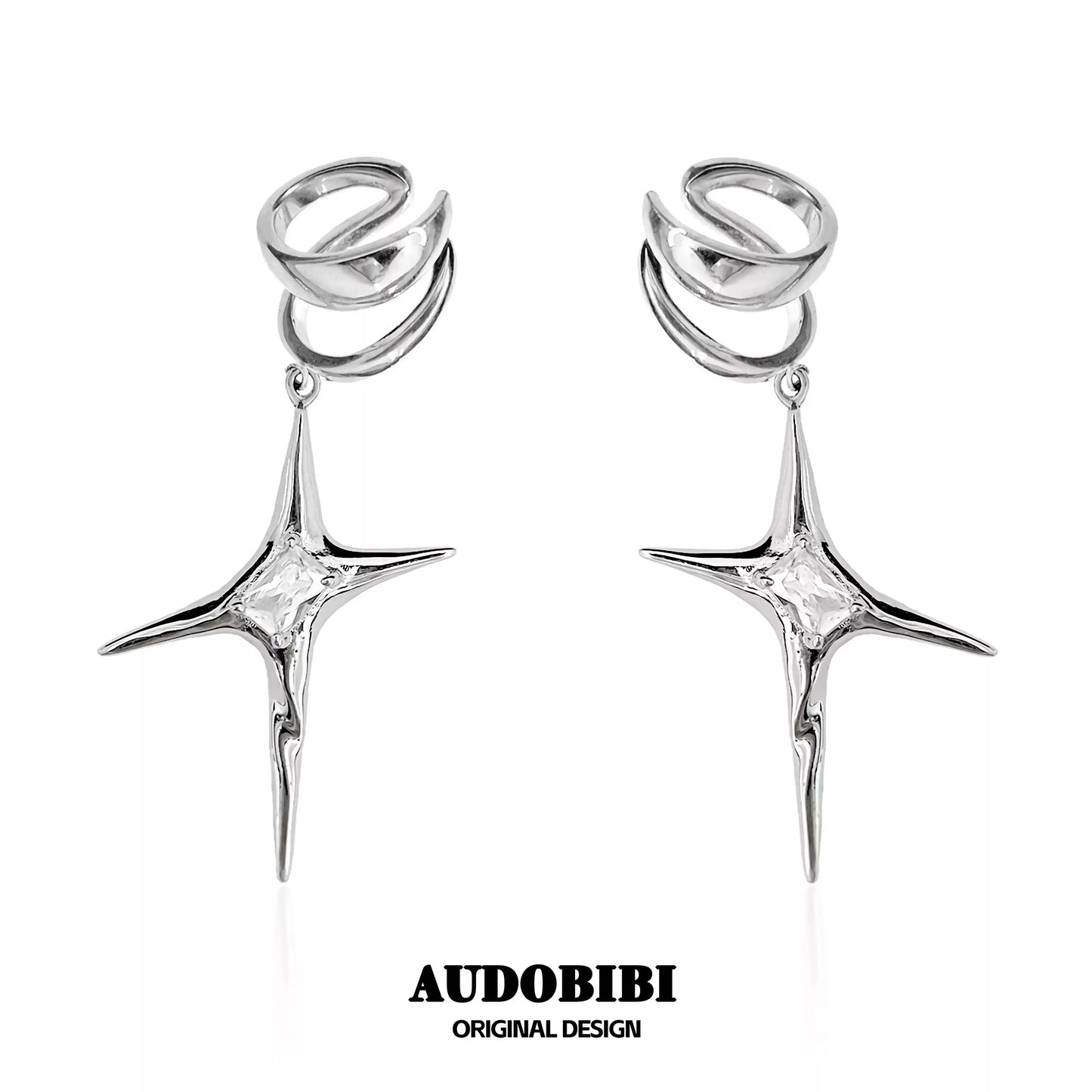 Stylish Clip-On Star Earrings