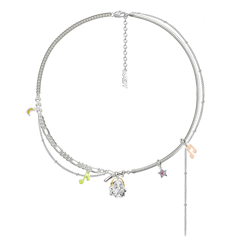 [MASW] Carnival Ghost Bow Necklace pg383