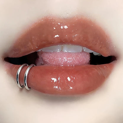 No-Piercing C-Shaped Lip Clips