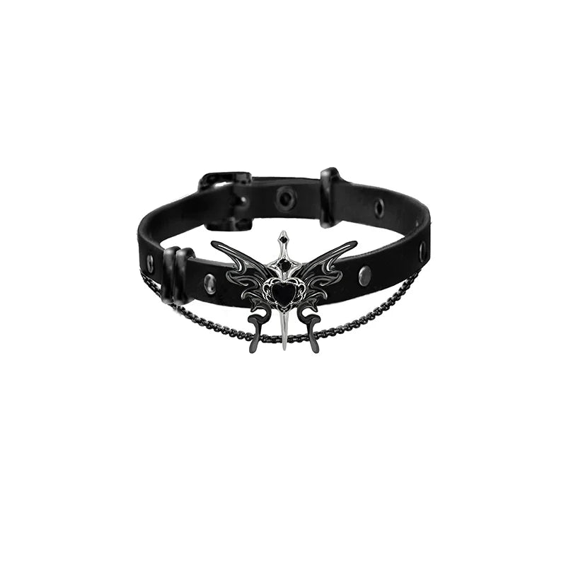 [MASW] Butterfly Dance Black Arm Bracelet pg256