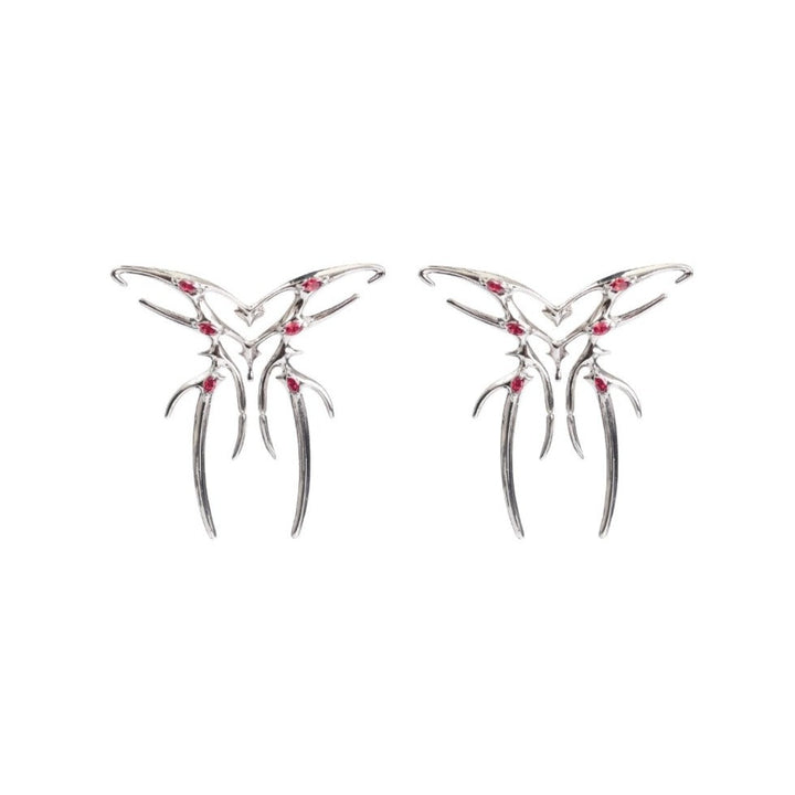 【Planktont 浮U生物】Blood Butterfly Earrings01 pg213