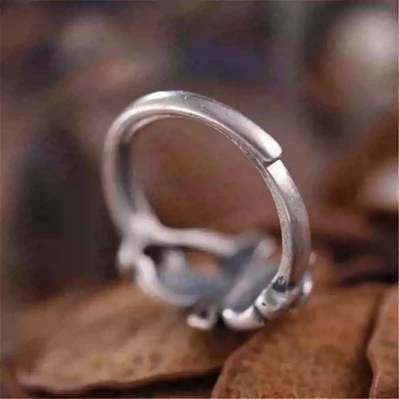 S925 Adjustable Butterfly Ring