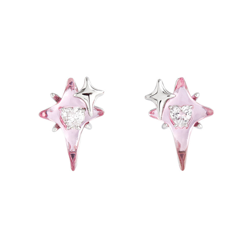 【Esak∞chi】Strawberry Hard Candy Star Earrings pg1795