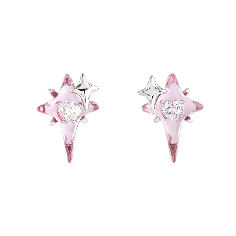 [Esak∞chi]Strawberry Hard Candy Star Earrings pg1795