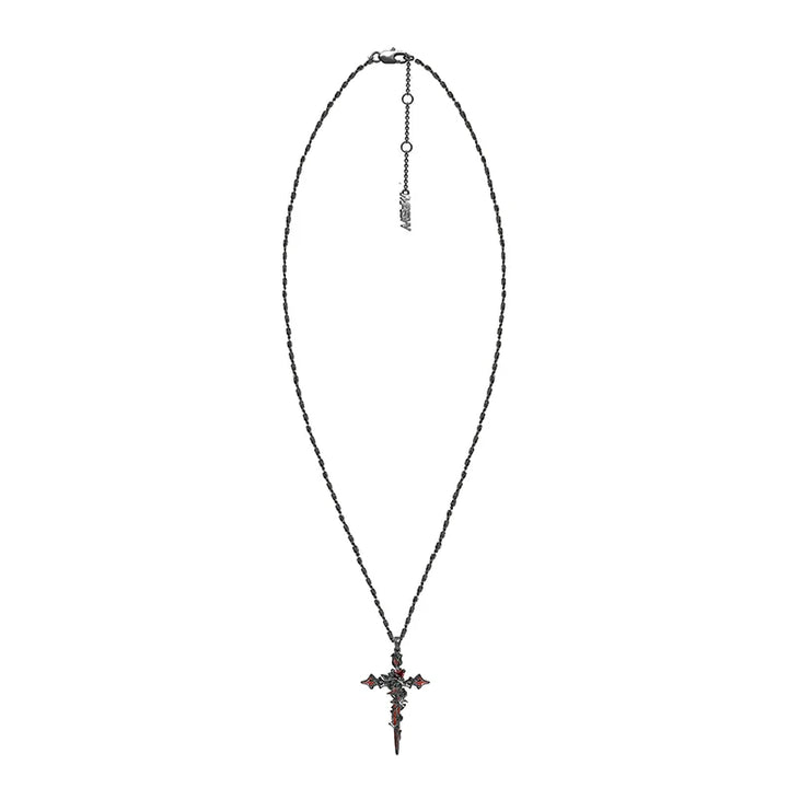 【MASW】Thorn Cross Necklace pg1878