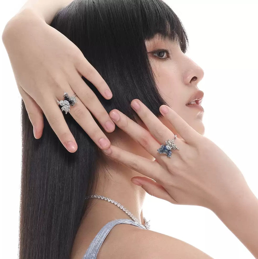 Gradient Butterfly Ring Jewelry