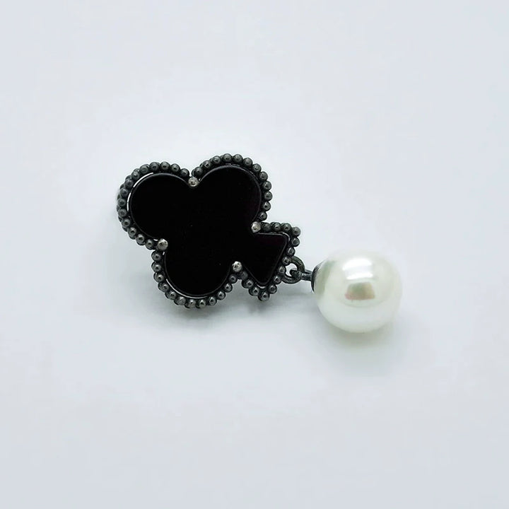 【Hard Candy】Lucky Cards Agate Pearl Earrings pg1139