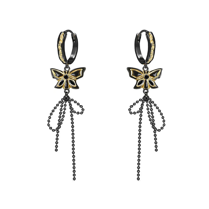 [MASW] Butterfly Dance Tassel Earrings pg303