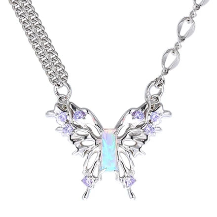 【Hard Candy】Butterfly Dream Asymetrical Necklace pg309