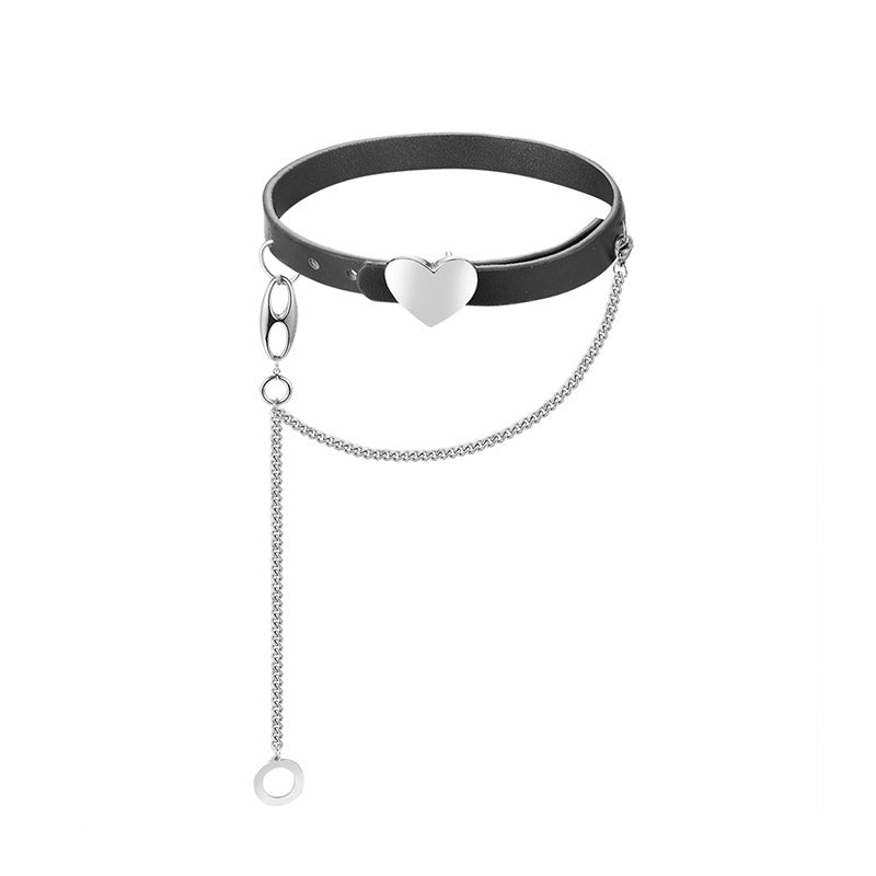 [OCTO VITA] Dangerous Heart Leather Choker pg520