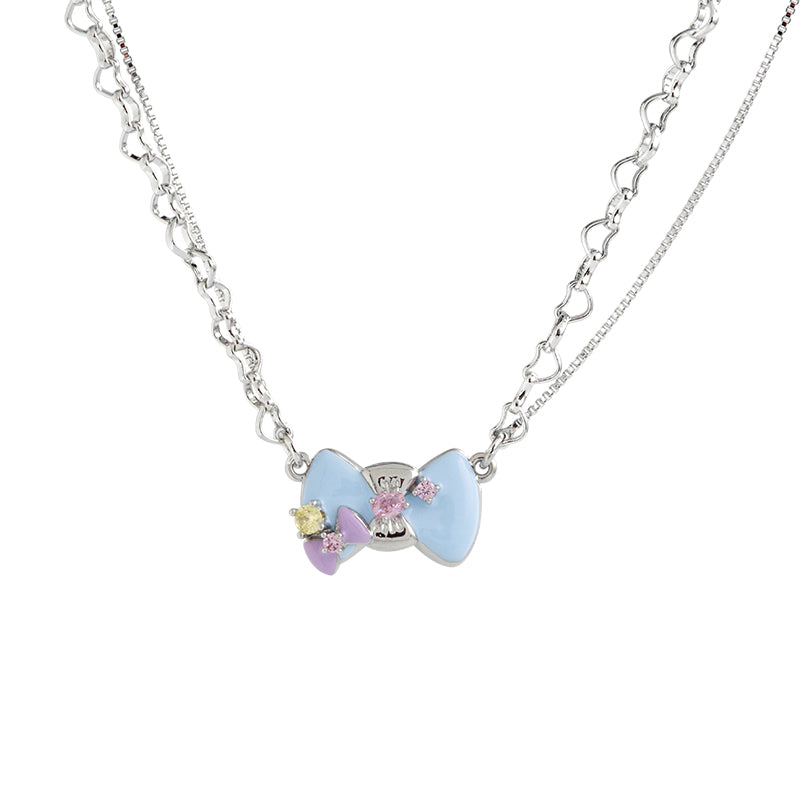 【Esak∞chi】Children's Fun Bow Knot Necklace pg421