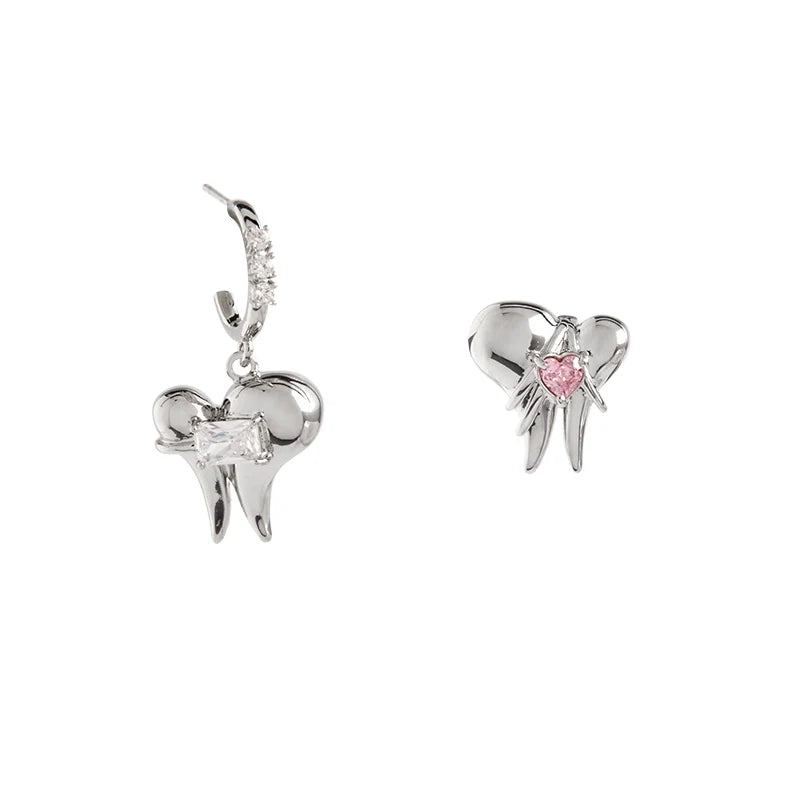 [Esak∞chi] Cool Teeth Love Asymmetrical Earrings pg451