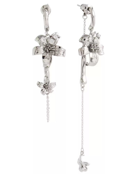 Elegant Floral Metal Earrings