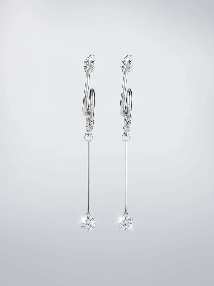 [BLACKHEAD]Dragon Tattoo Tassel Earrings pg622