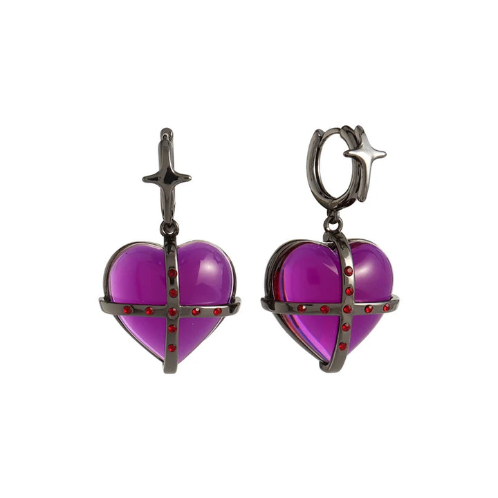 【Esak∞chi】Taboo Love Heart Earrings pg1821