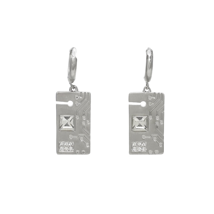 【SUMIYAKI】Future Ark Circuit Board Earrings pg858