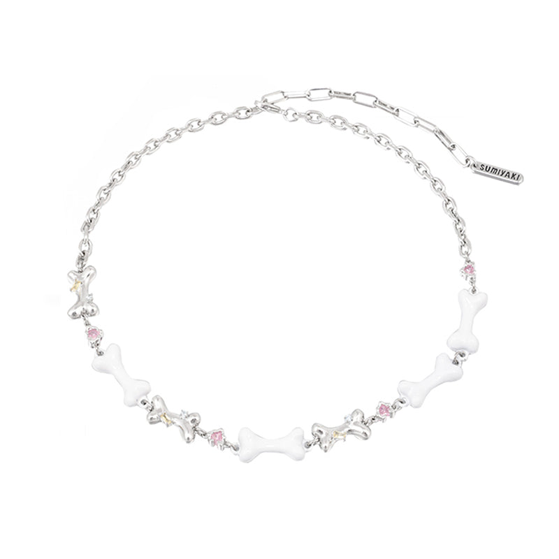 [SUMIYAKI] Cute Bones Necklace pg496