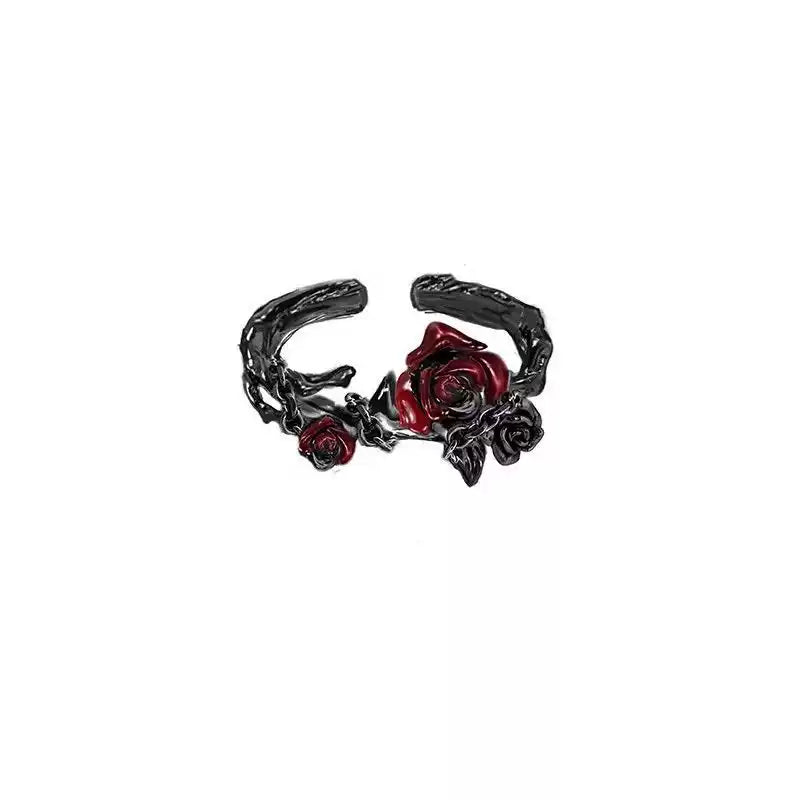 Thorny Dark Rose Ring