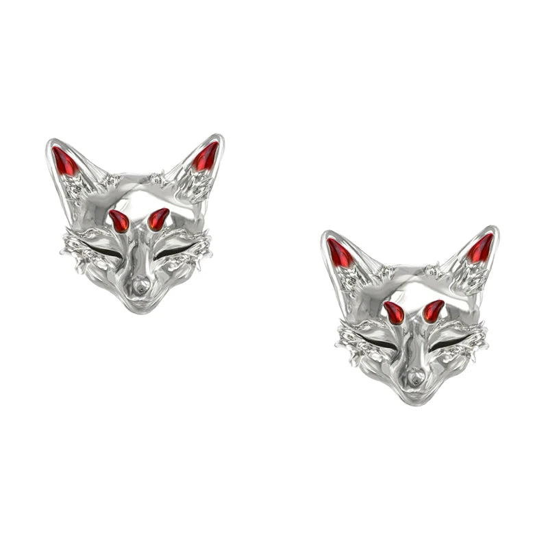 【MASW】Dream Fox Red Earrings pg648