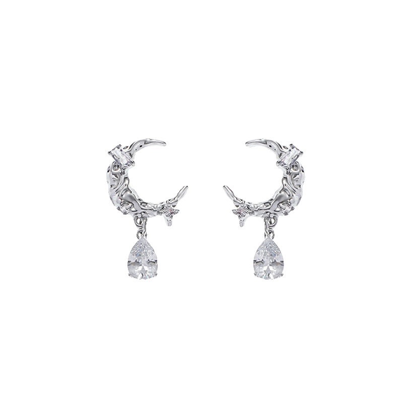 [Insomnia Artist] Bright Moon Crescent Earrings pg239