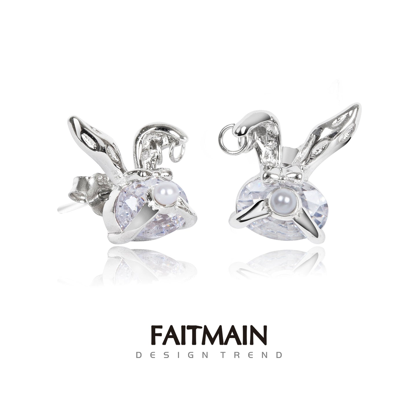 Rabbit Diamond Earrings